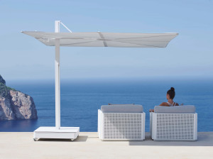 Прямоугольный поворотный зонтик