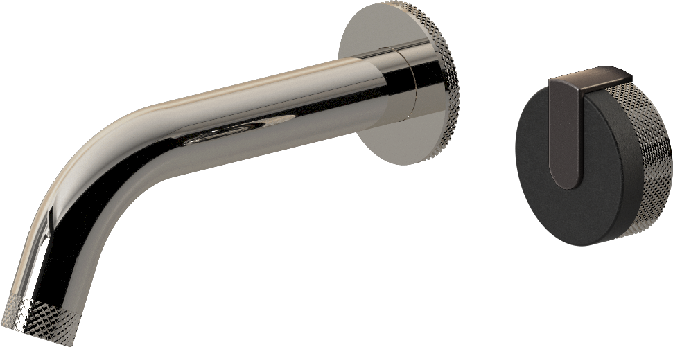 E-11535-R1BK-L1GM-PN Настенный прогрессивный смеситель скрытого монтажа для раковины GRAFF MOD+