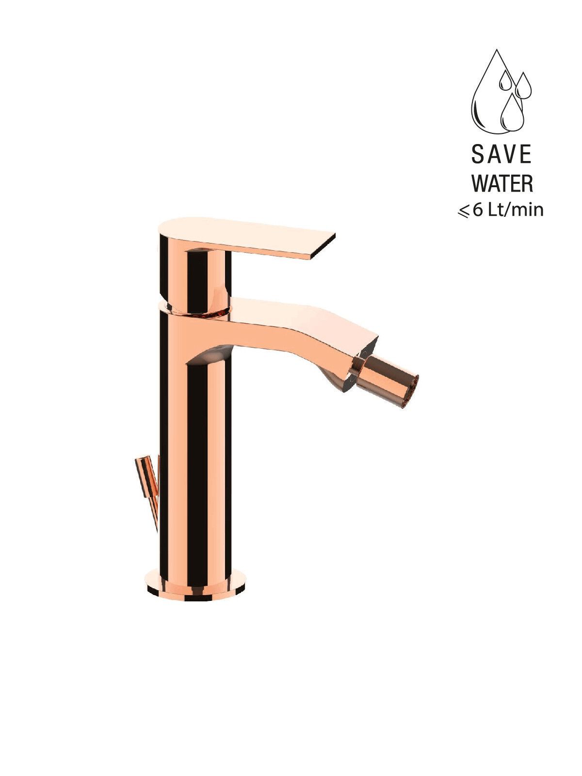 Однорычажный смеситель для биде с автоматическим сливом Rubinetterie Frattini Птолемей ARCH-00058563 - Вид №9