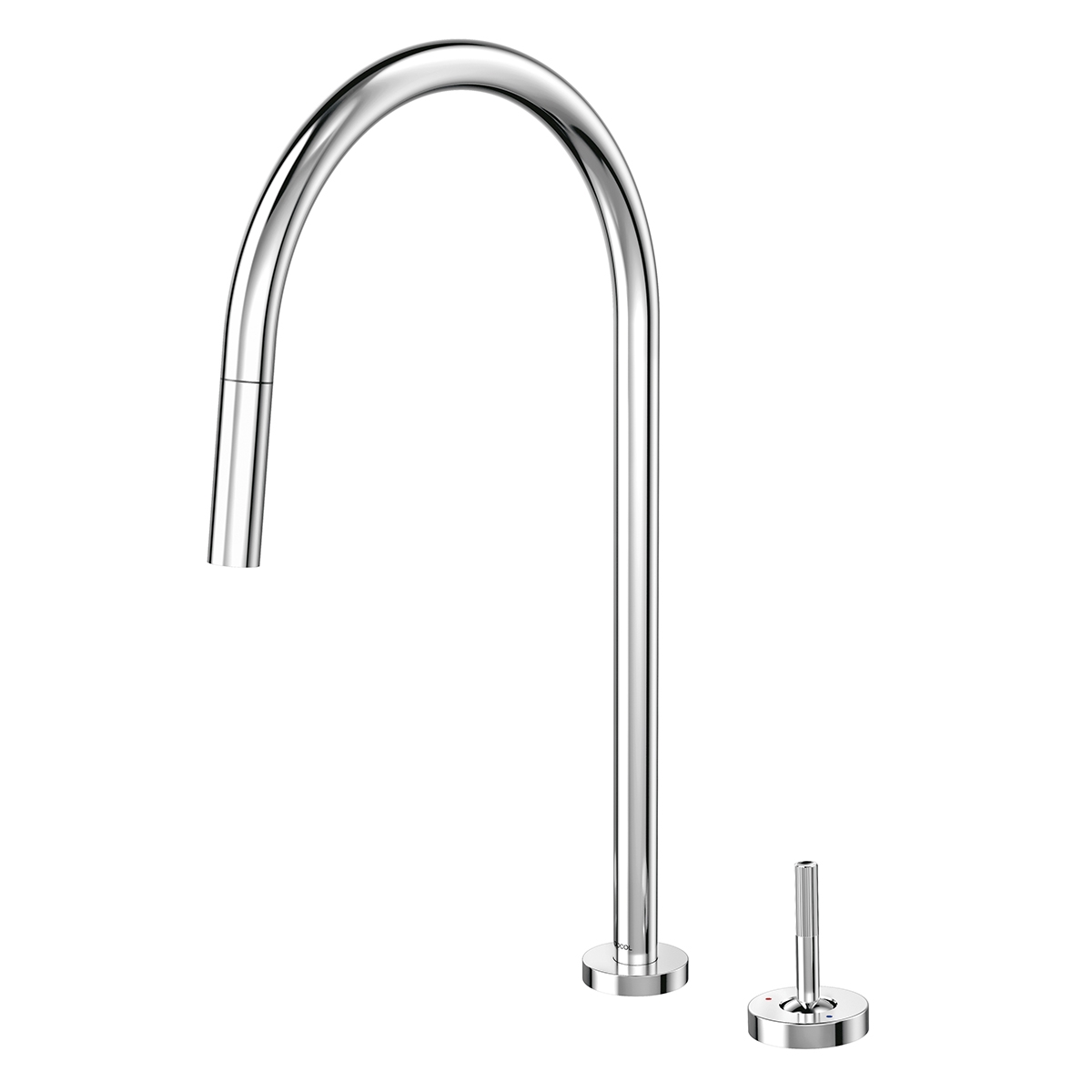 01546206 Настольный кухонный смеситель с джойстиком и выдвижным душем Docol MIX&MATCH