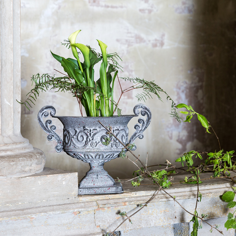 Ваза-кашпо серая «Кремона» BYOBJECT - 096661 Серый Object Desire  - Вид №5