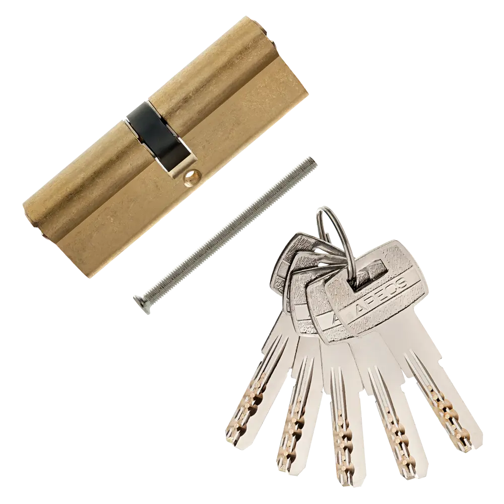 Цилиндр Apecs SM-90, 45х45 мм, ключ/ключ, цвет золотой STLM-2171645 - Вид №1