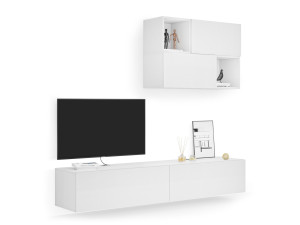 Модульная оборудованная стена установленная стеной в меламинированном