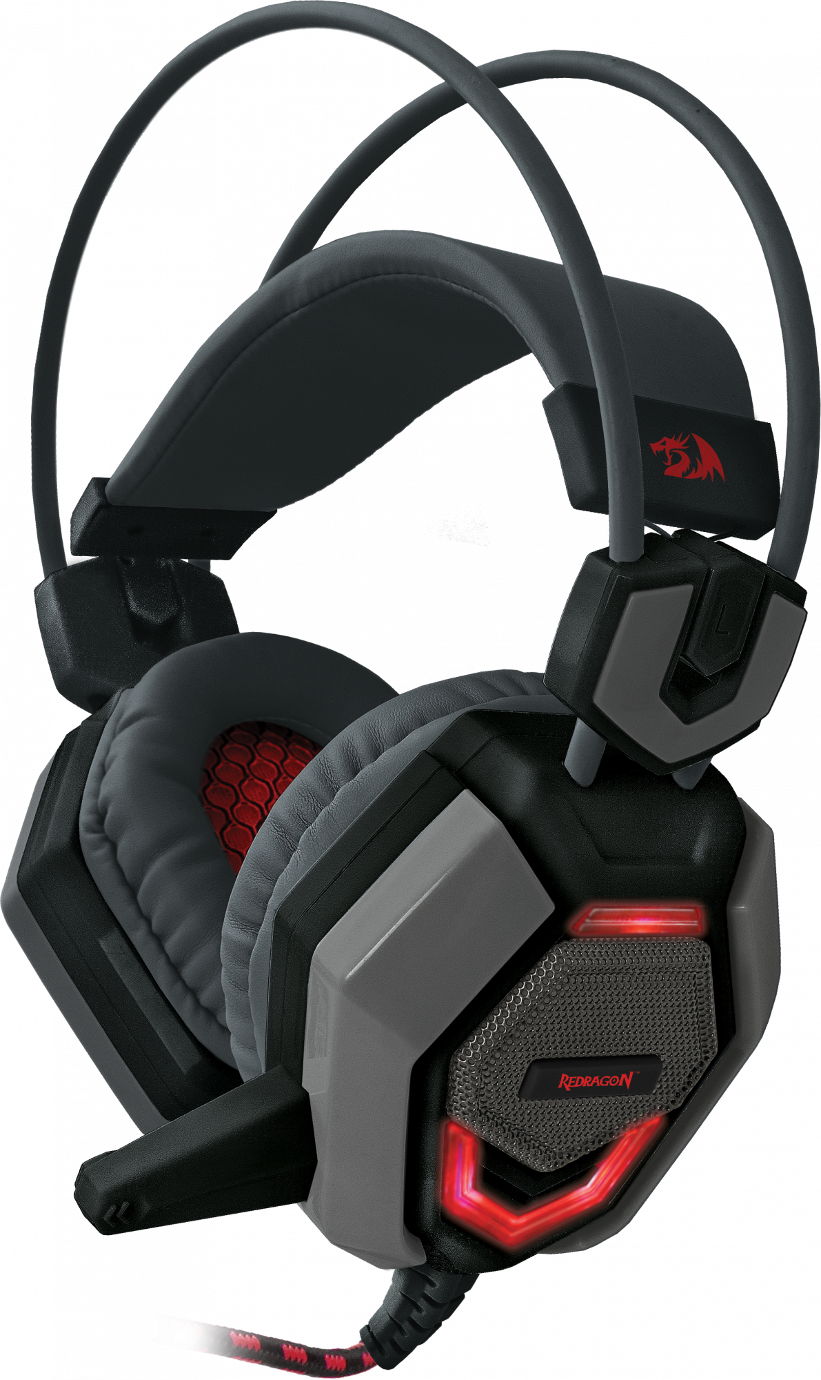 64203 игровая гарнитура placet красный + черный, кабель 2,2 м Redragon Santreyd 