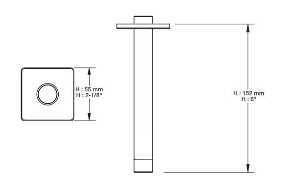 Потолочный душ BARIL RAC-0618-14 ARCH-00101098 - Вид №2