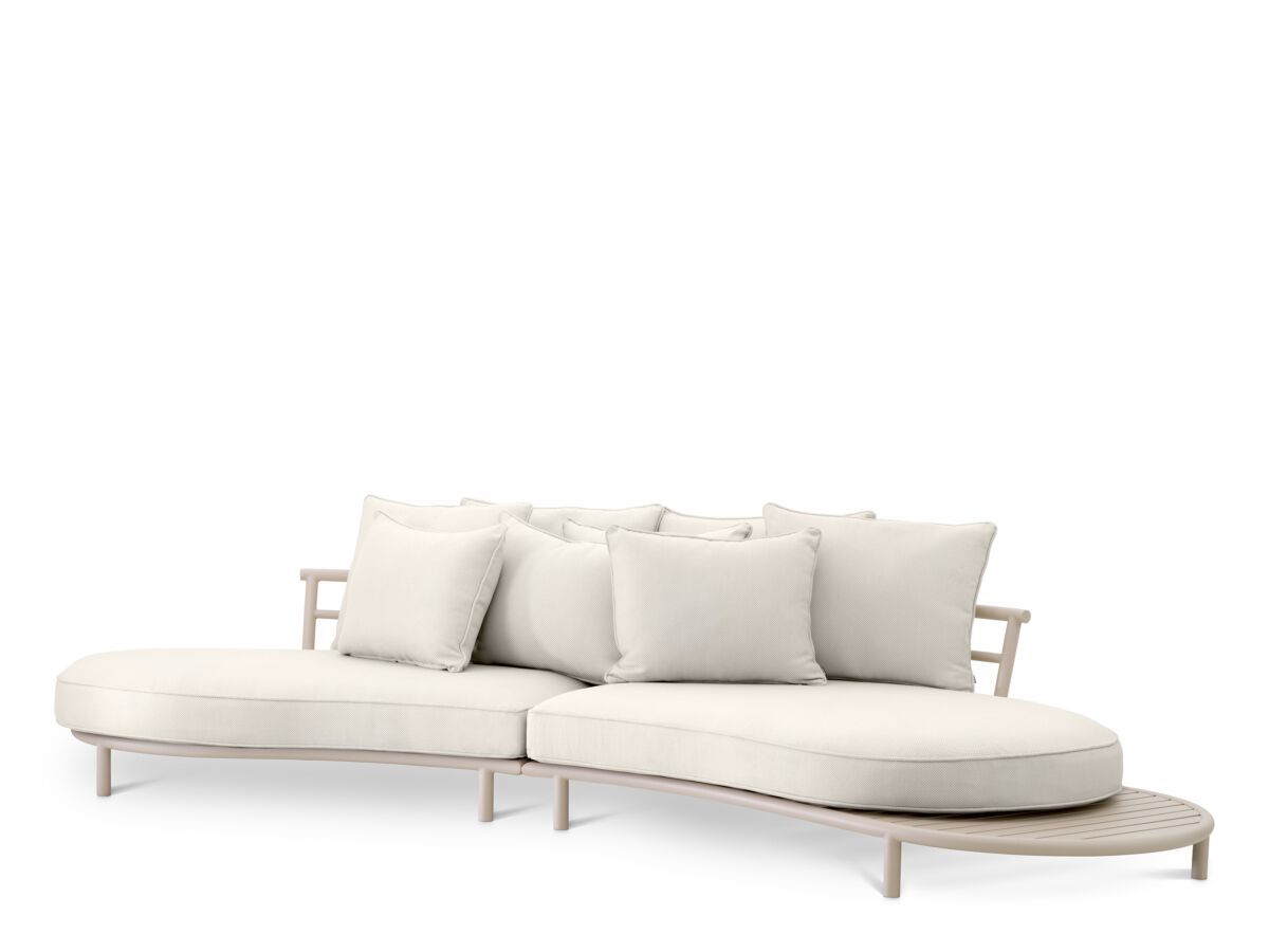 4-местный тканевый изогнутый садовый диван Eichholtz Laguno ARCH-00151557