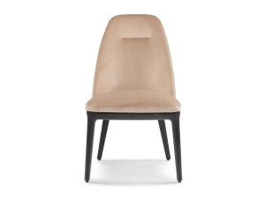 Высокий стул с деревянной обивкой