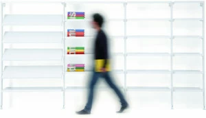 Diemmebi Модульный открытый книжный шкаф из листового металла Backup