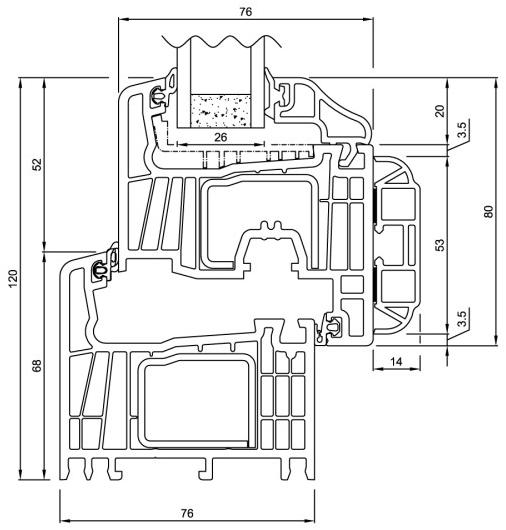 NURITH Двустворчатое окно из пвх sun-id-1378195 - Вид №7