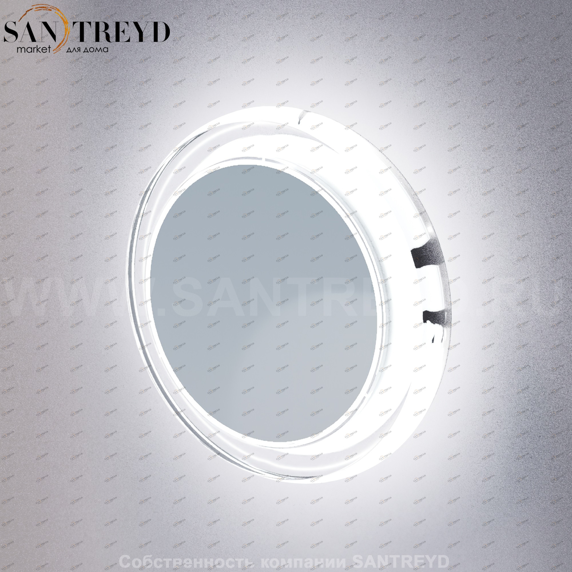 Agape SOLID Круглое зеркало с рамой из металлического дутого стекла ручной работы ASPE0599L