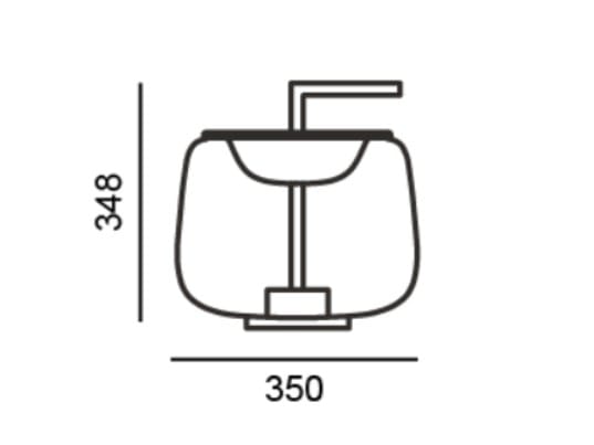 Светодиодная настольная лампа из дутого стекла BROKIS Double ARCH-00003374 - Вид №4