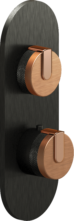 E-8026-R1BRGE0-L1RG-BOX-T Планка M-Series с 2 ручками - Внешняя часть GRAFF MOD+