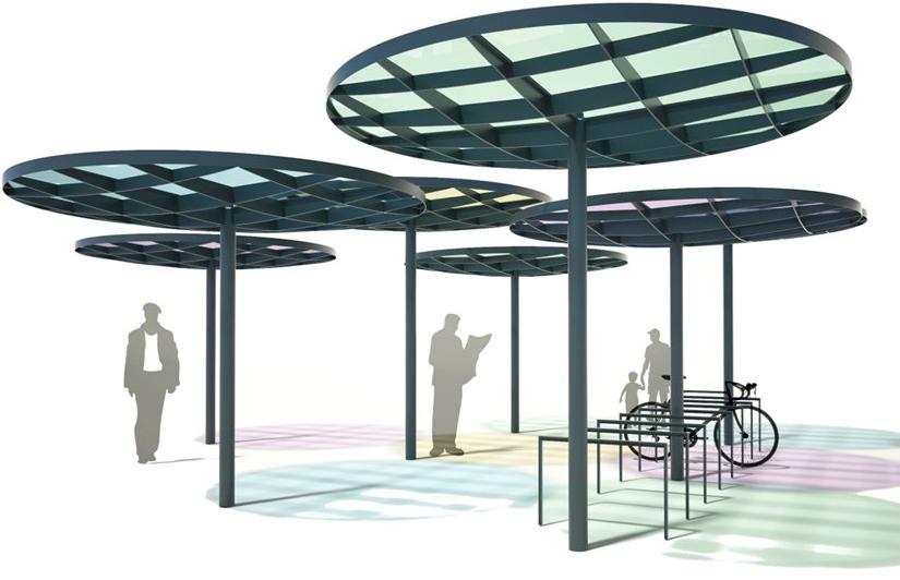 mmcité1 Многофункциональный навес с подсветкой sun-id-1400510 - Вид №8