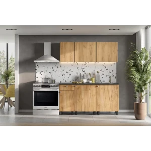 92040462 Кухня Нонтон Зефир 160x140x44.2 см ЛДСП цвет коричневый STLM-1378261
