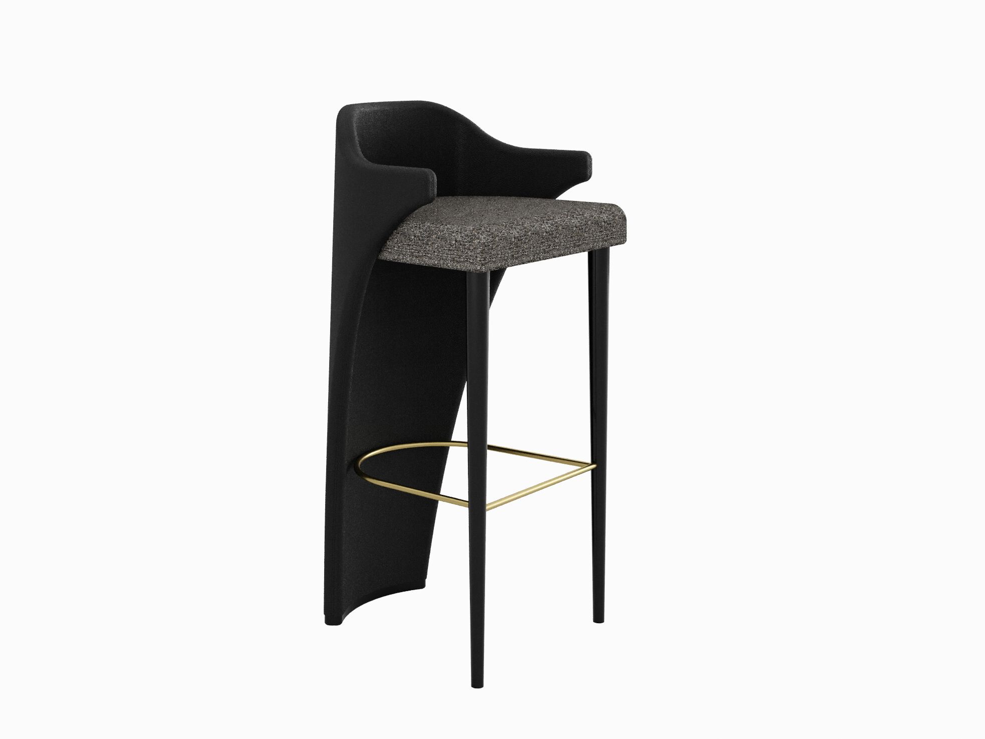 Тканевый барный стул с подставкой для ног Casa Magna MARILYN ARCH-00034287 - Вид №5