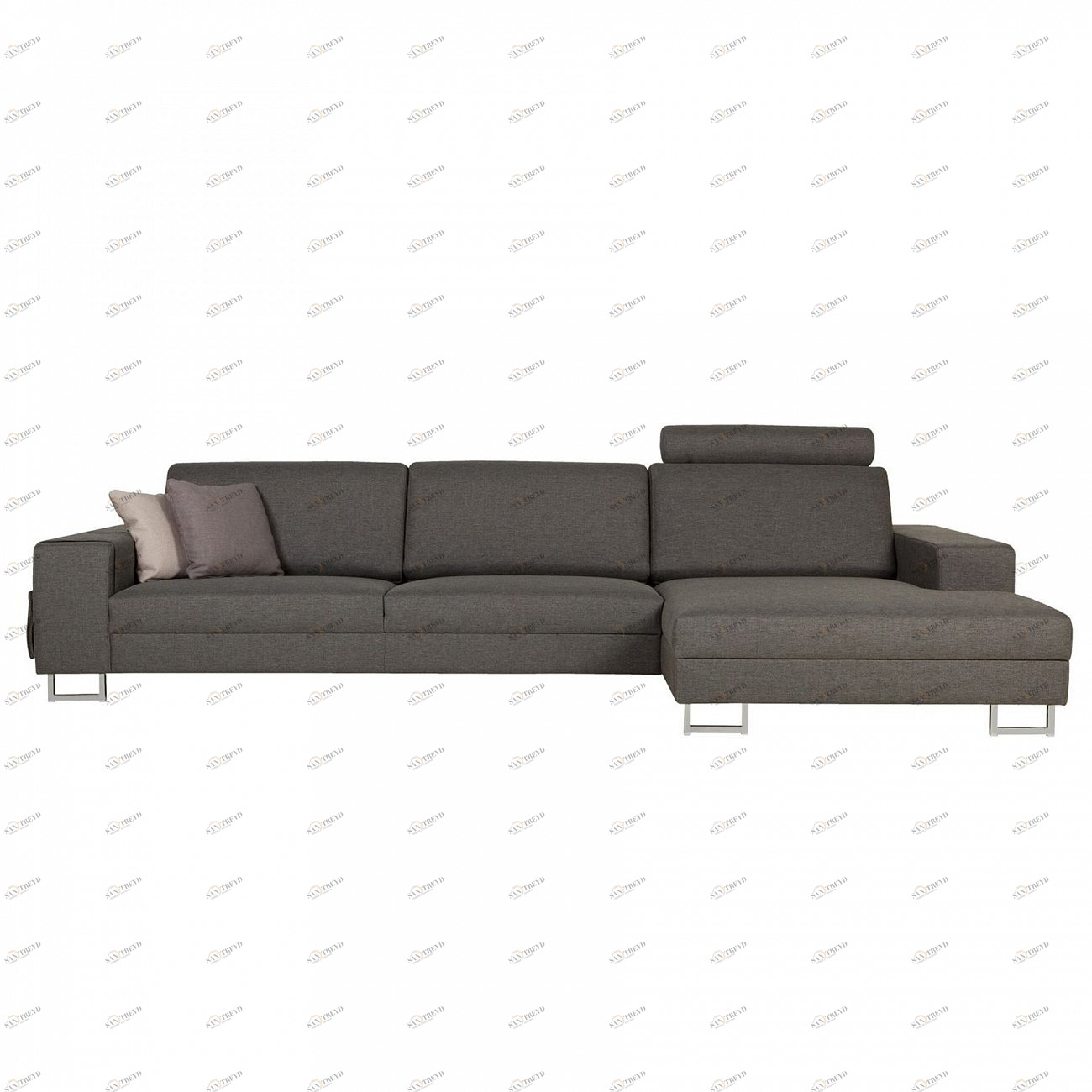 Диван Quattro угловой темно-серый SITS ДИЗАЙНЕРСКИЕ, QUATTRO 192301 Серый 