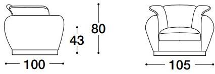 VOLPI Кресло с подлокотниками Luigi volpi Lv-21001.po - Вид №2