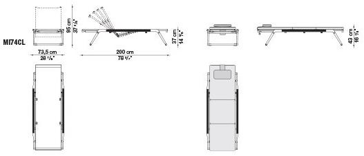B&B Italia Outdoor Садовый шезлонг с зонтиком Mirto outdoor sun-id-1375927 - Вид №1
