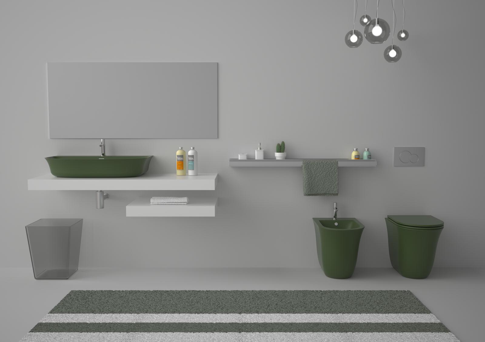 FLLAVBW8022 Подвесная раковина настенная GSG CERAMIC Flut - Вид №3