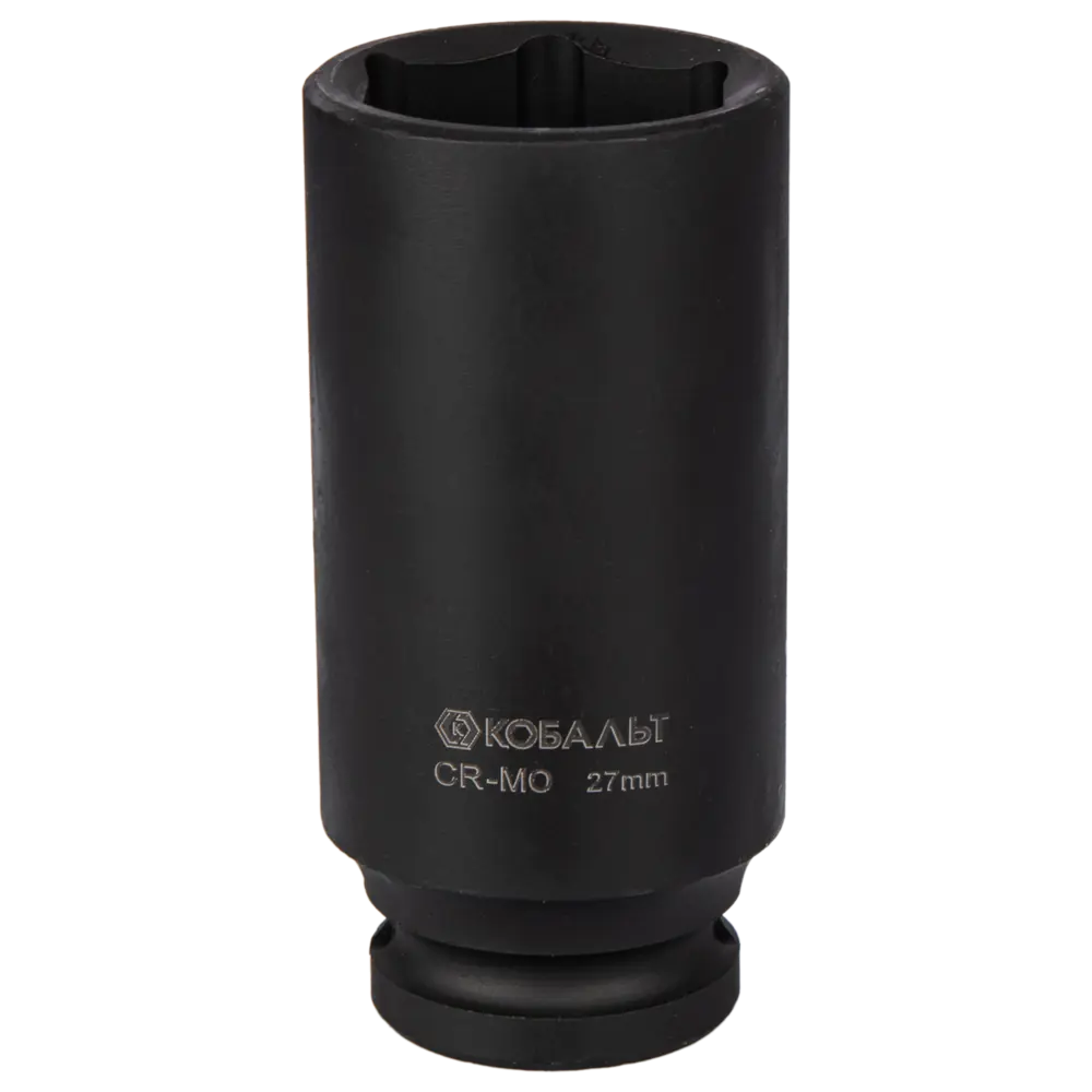 Ударная торцевая головка Кобальт 27 мм с посадочным размером 1/2 дюйма 89373823 STLM-1570580 - Вид №1