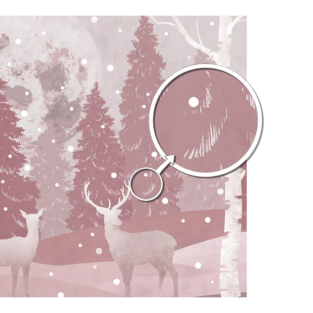 Фотообои Падал снег флизелиновые 300x270 см L13-816 FBRUSH 3D FLIZART STLM-2194696 - Вид №1