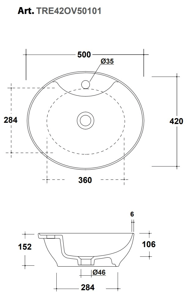 Накладная раковина на столешницу  овальная Olympia Ceramica LAVABI D'ARREDO sun-id-1375192 - Вид №12