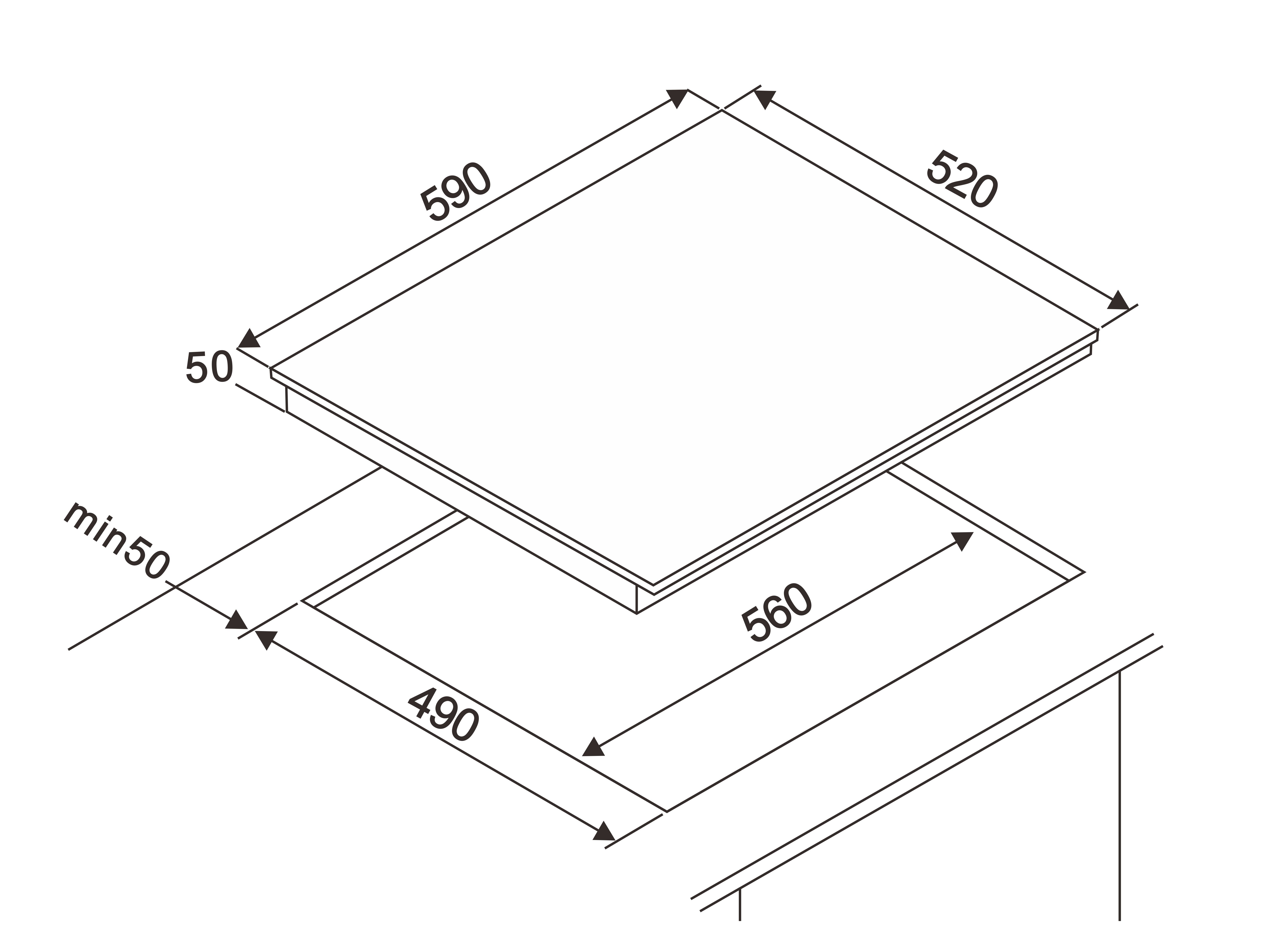 5005311 Электрическая варочная поверхность DEXP 1B4TDB STDN-0022173 - Вид №7