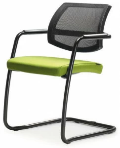 Quinti Sedute Консольное штабелируемое сетчатое кресло с подлокотниками Host