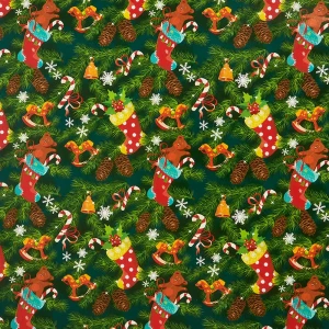 Упаковочная бумага «Новогоднее чудо» 70 см