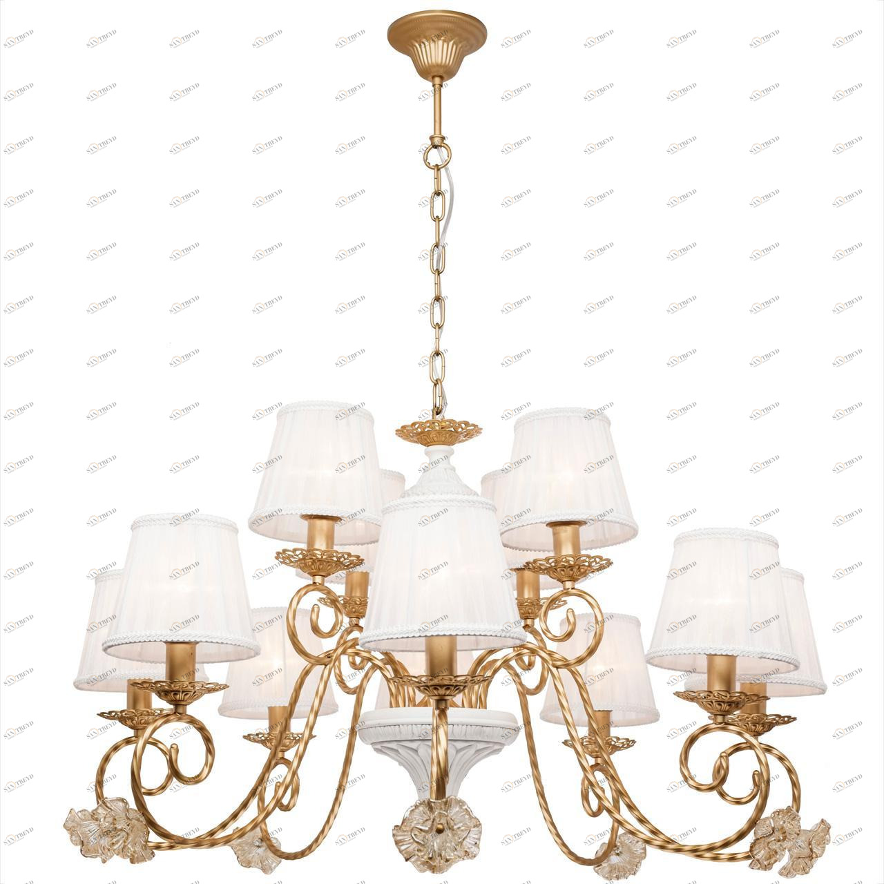 Подвесная люстра Silver Light Benedict 736.53.12 SILVER LIGHT ДИЗАЙНЕРСКИЕ, BENEDICT 186684 Белый 