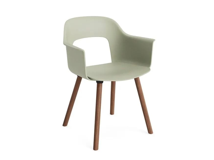 Полипропиленовый стул с открытой спинкой с подлокотниками Hay макет ARCH-00001839 - Вид №19