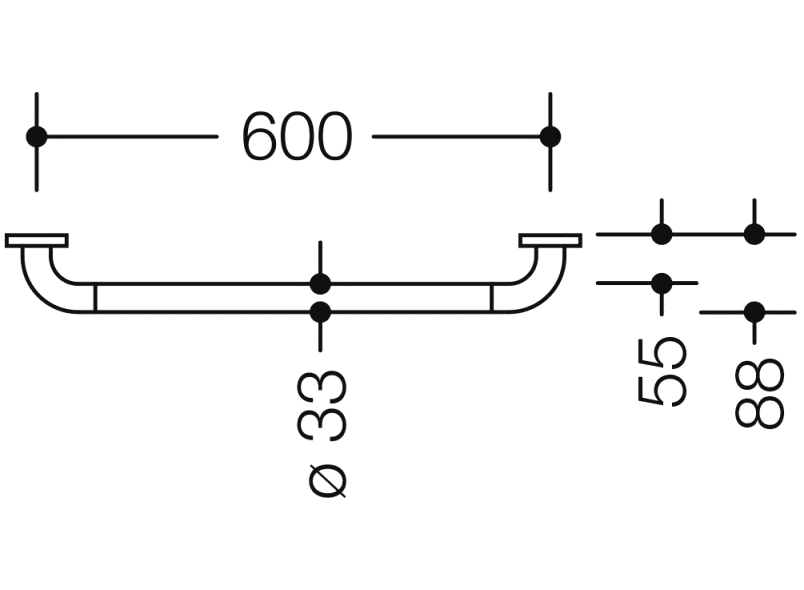 801.36B130 ручка для захвата HEWI Edition matt | Polyamid  - Вид №5