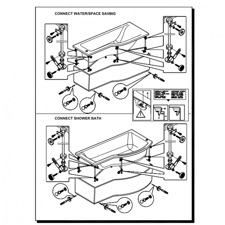 E024101 Панель для ванны 70 см Ideal Standard CONNECT - Вид №3