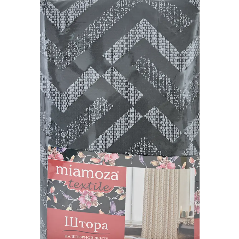 Штора на ленте «Арно» 200x300 см цвет серый MIAMOZA STLM-2073754 - Вид №4