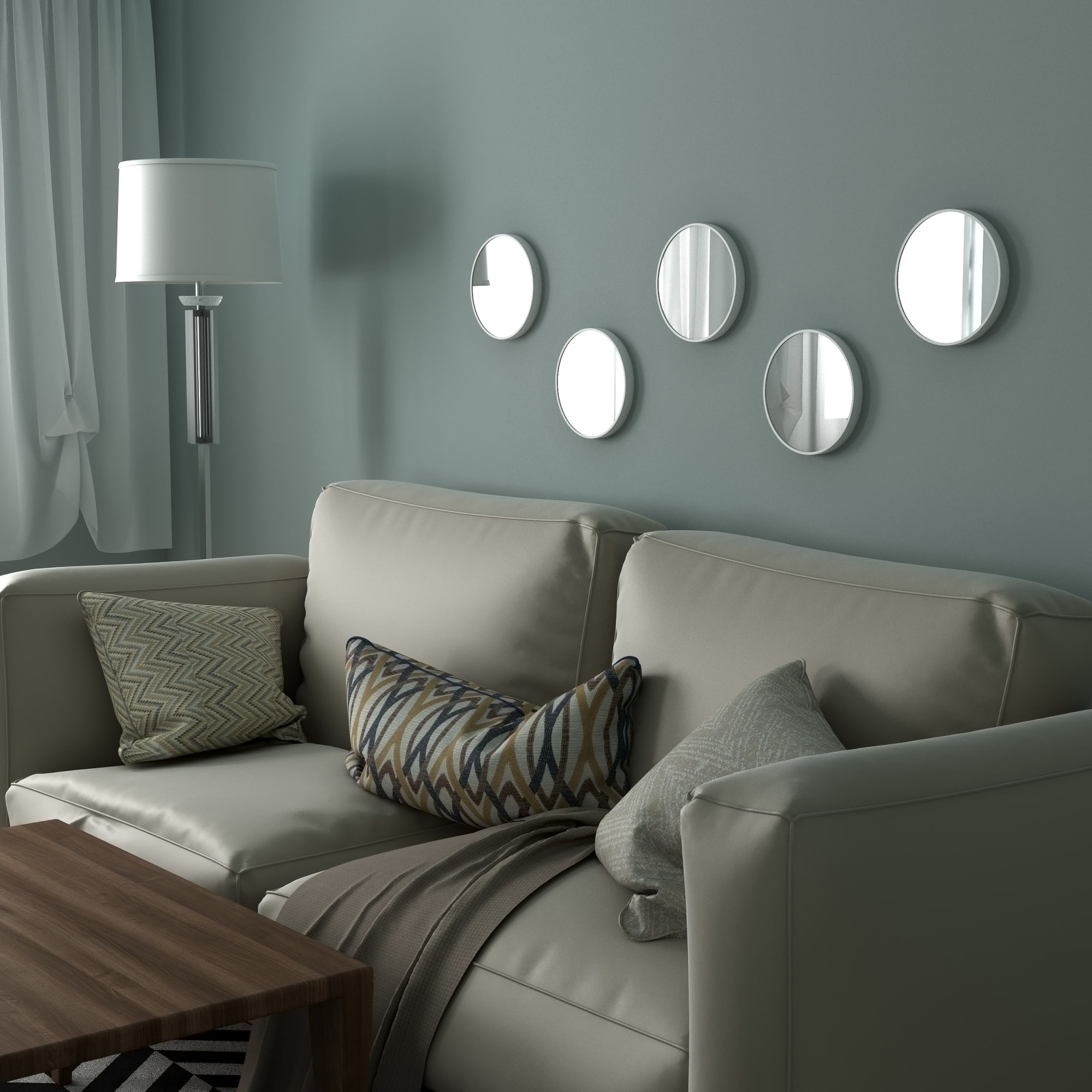 82504949 Зеркало «Стиль» Ø25 см цвет белый Santreyd  - Вид №4