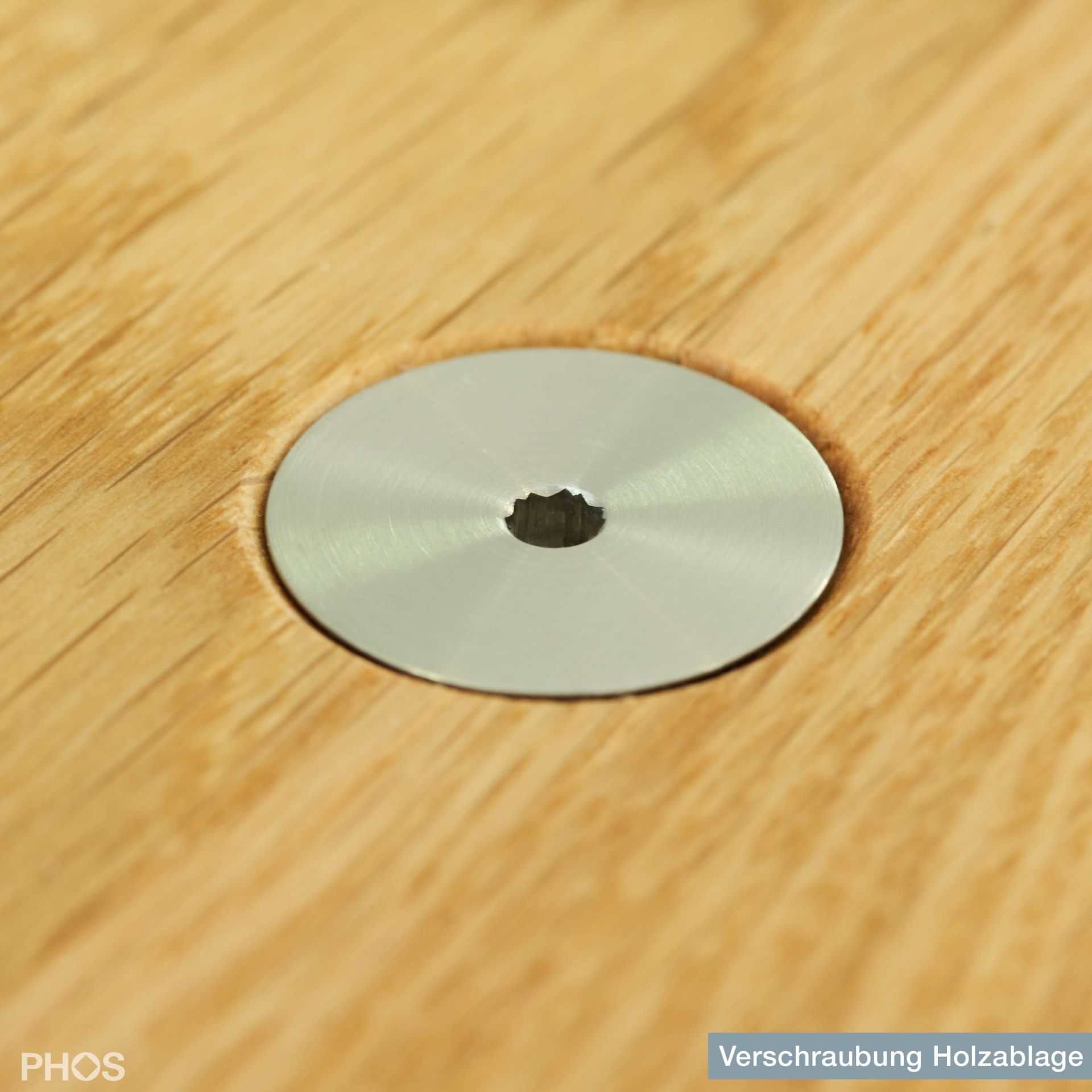 GST2-Eiche Двойной шкаф с гладкой штангой для одежды и полкой из дуба, основание: серое. PHOS  - Вид №2