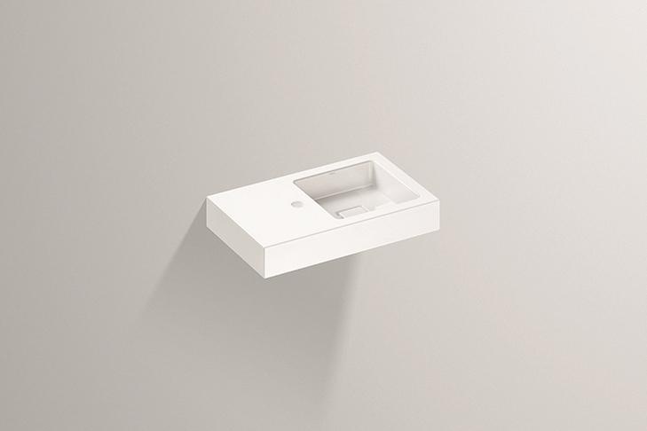 4280000000 Умывальник, wt.qs525h.r, белая, proshield Alape серия Q 