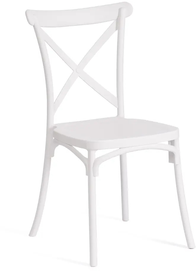 91092622 Кухонный стул Tetchair Cross mod. pl24 89x58x48 см пластик цвет белый STLM-0869742