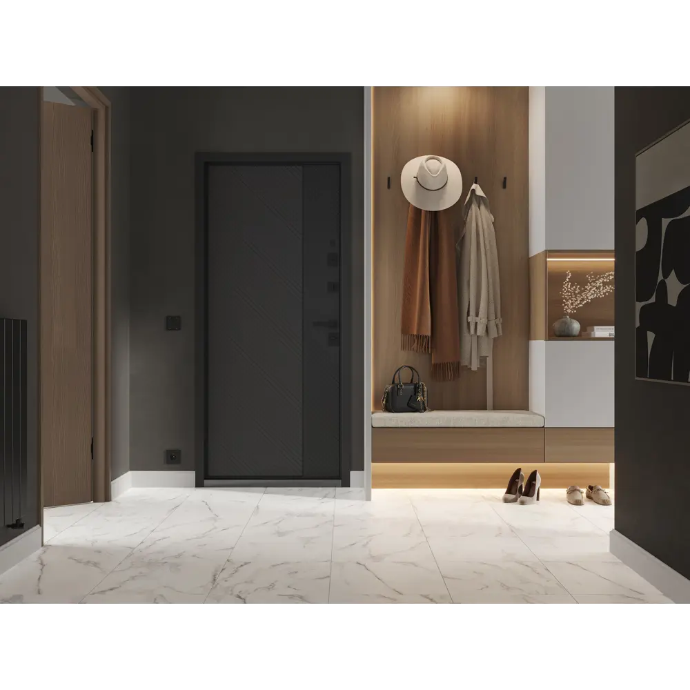 Atlantic Керамогранит мраморный белый 42×42 см для пола и стен 89440504 Santreyd STLM-1583062 - Вид №3