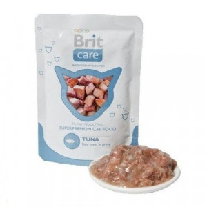 ПР0021331 Корм для кошек Care Тунец конс. пауч 80г Brit