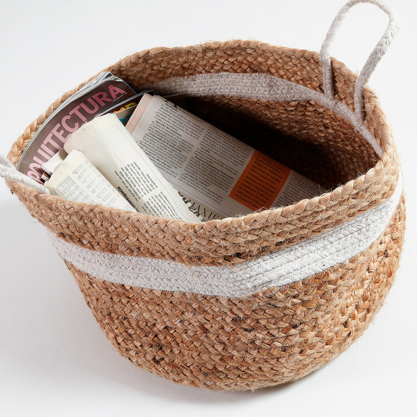 052935 Корзина Samy бежевая La Forma Saht  - Вид №1