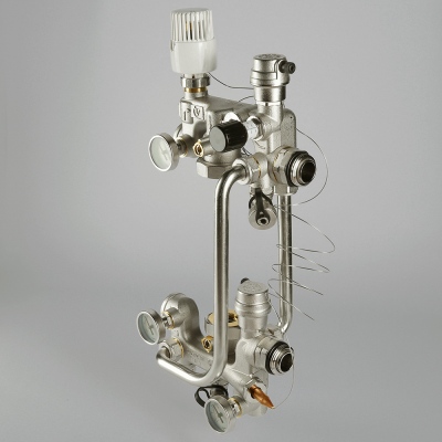 VT.COMBI.0.180 Насосно-смесительный узел для теплого пола VALTEC COMBI Valtec 180 мм  - Вид №12