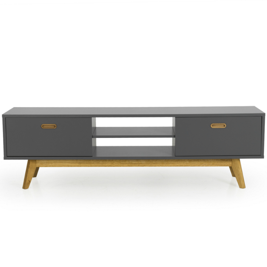 Тумба под ТВ Tenzo Bess, 50х170х43 см, дуб, серая 2162014 - Вид №1
