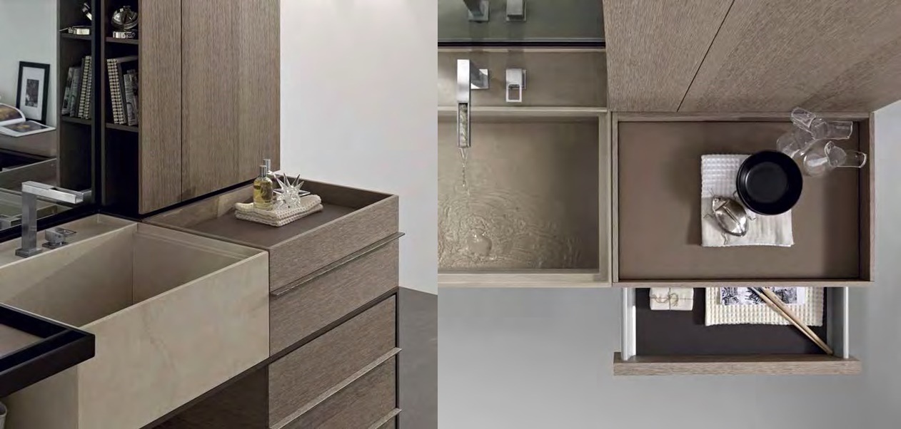Toscoquattro Комплект мебели для ванной 02 ELEMENTS коричневый 20A70MO02 - Вид №1