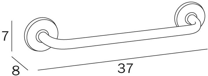 INDA® Вешалка для полотенец металлическая для гостиниц Hotellerie A0494 - Вид №1