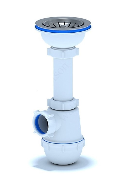 Сифон для кухонных моек АНИ Грот 3 1/2"х40мм A0150 АНИ пласт 7230 - Вид №1