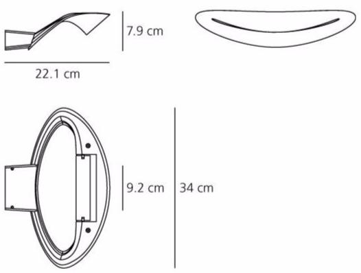 Artemide Настенный светильник из литого алюминия с отраженным светом sun-id-1481561 - Вид №4