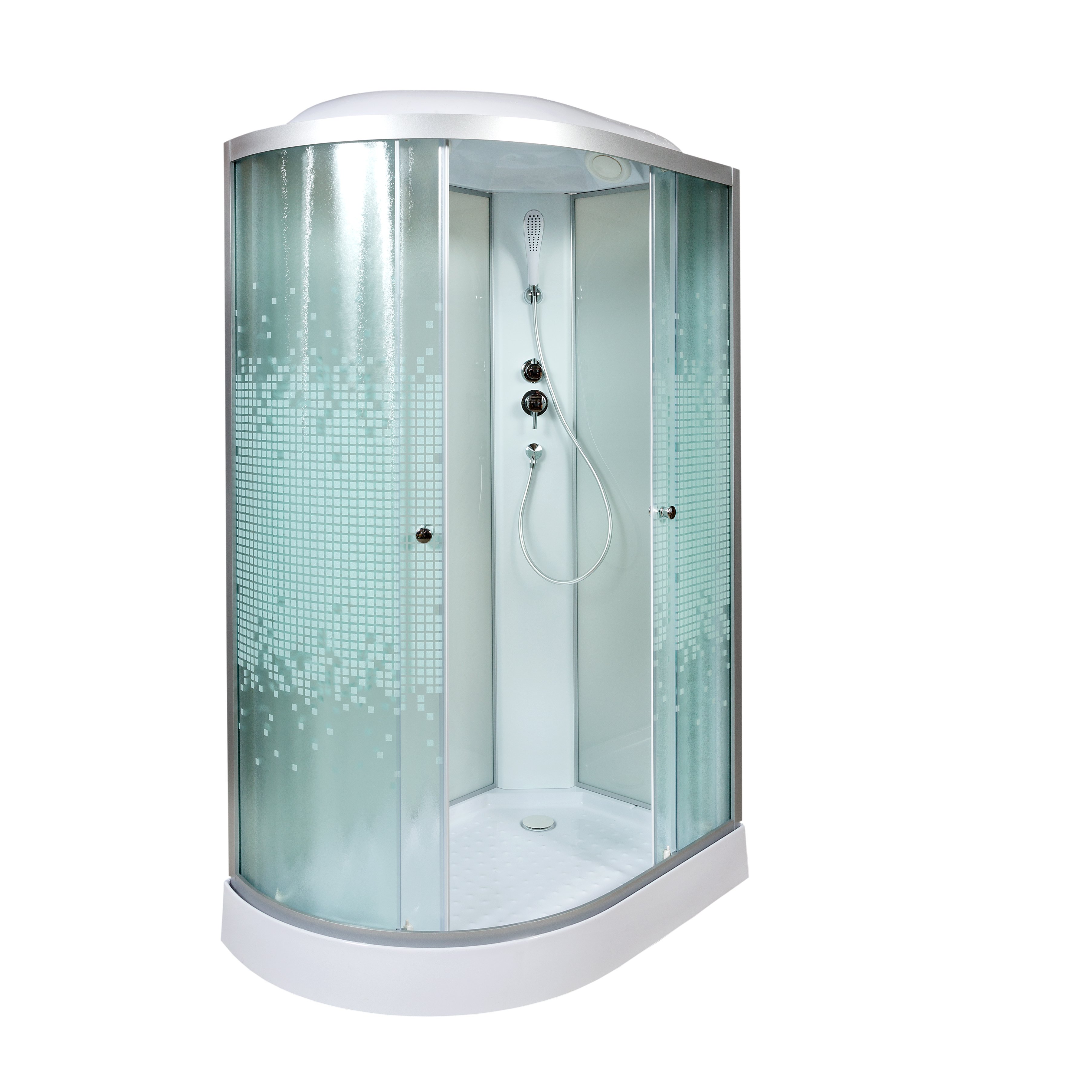 BМ1590 N (без крыши) BLACK Душевая кабина DETO Серия ВМ L 902 R стандартная - Вид №3