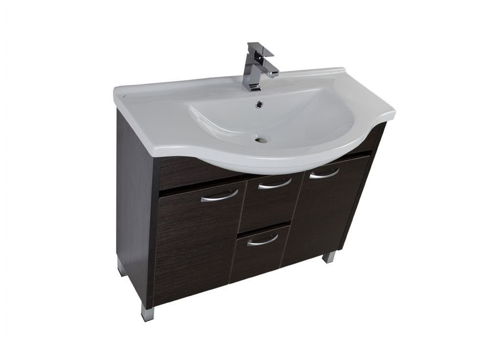 Тумба с раковиной Aquanet Донна 100 венге 0016918300168866 - Вид №3