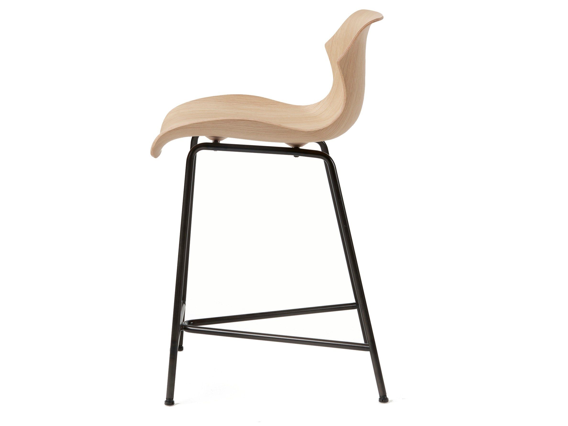 Стальной и деревянный стул со спинкой BassamFellows Лепесток ARCH-00117242 - Вид №8